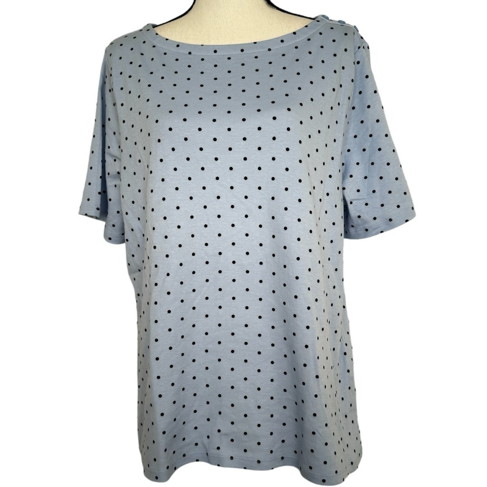 Charter Club New Boat Neck 100% Supima Cotton Top Women Size XXL